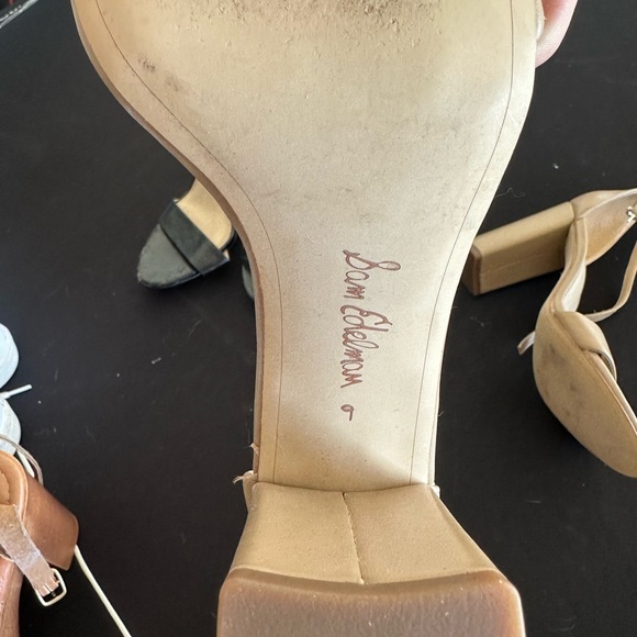 Sam Edelman Tan Ankle Strap Heels - Picture 4 of 5